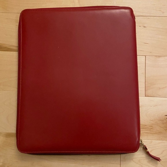 comme des garcons red leather folio - Picture 3 of 4